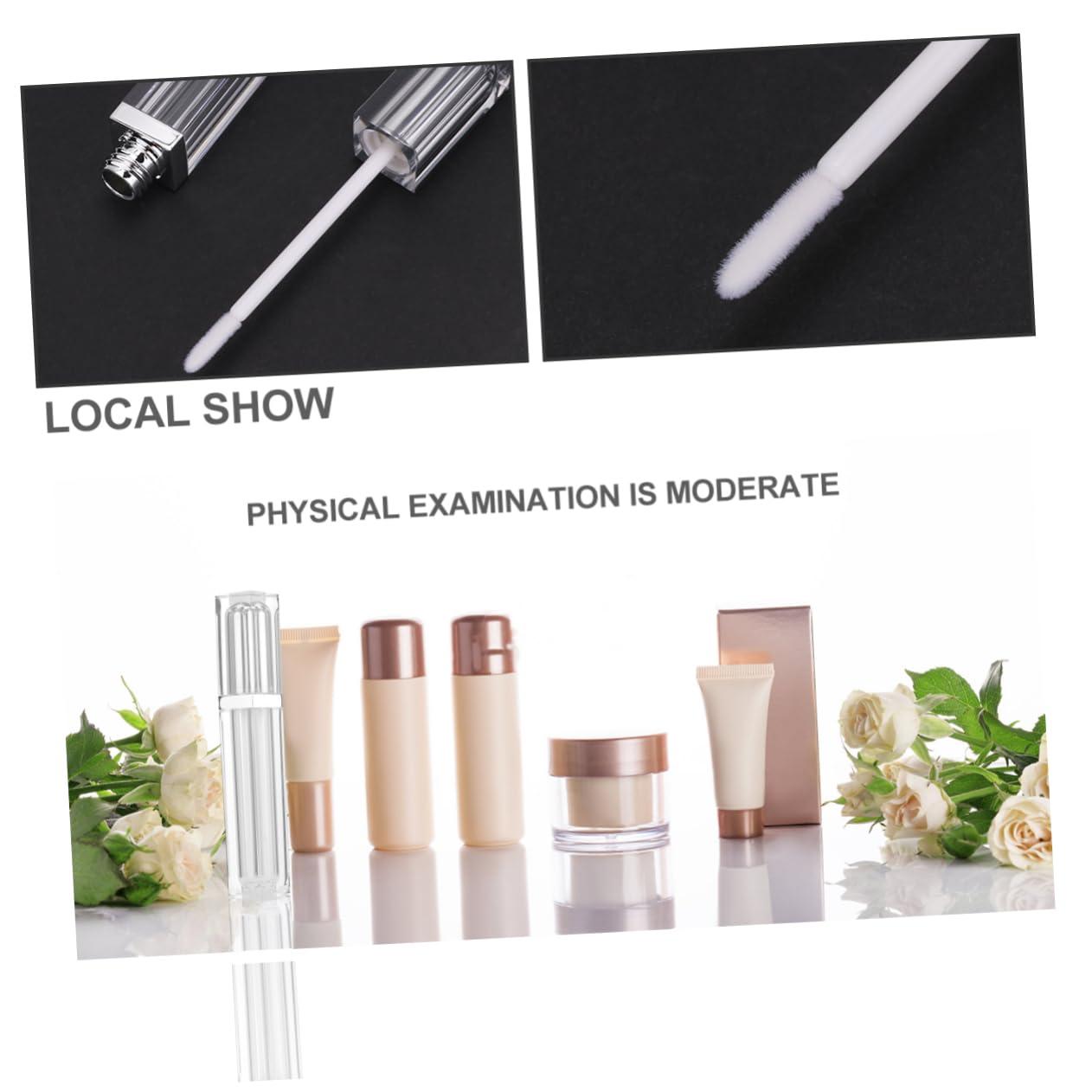 Mikinona Mikinona Fashionable Empty Lip Tube Lid 5 Pack Square Lip Gloss Containers for Travel