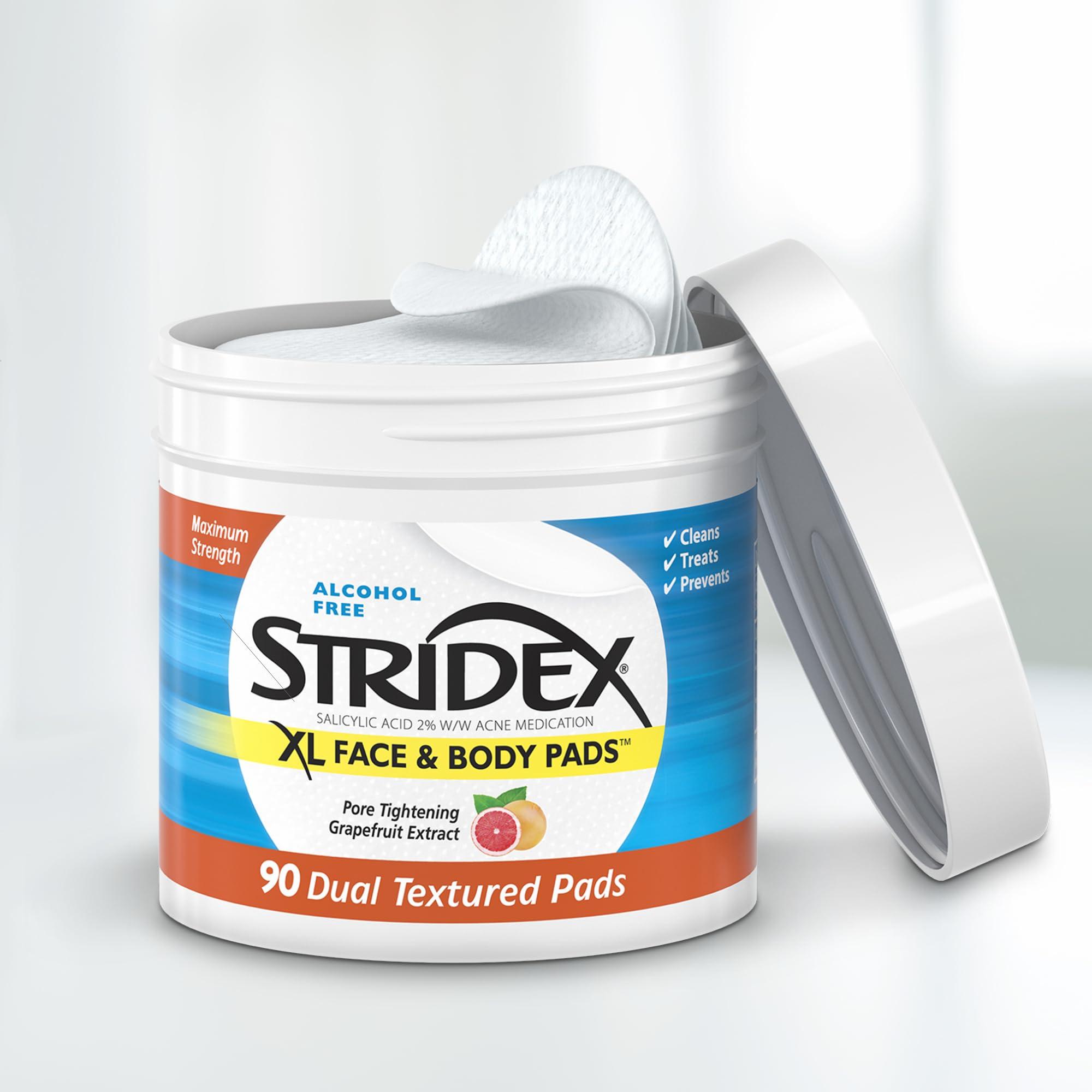 Stridex Stridex XL Face Body Pads, 90 Count