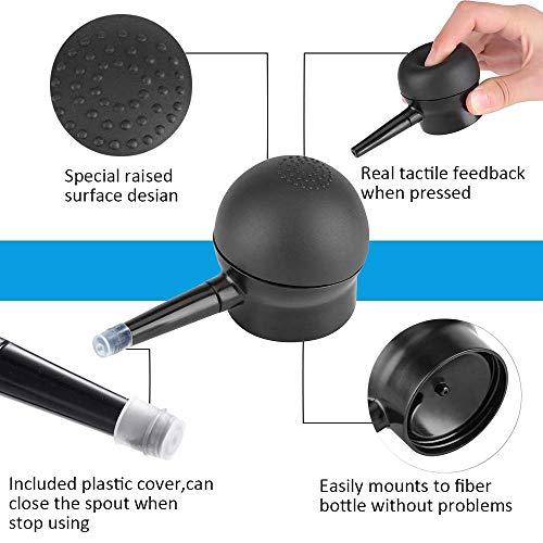 ALIVER Aliver Hair Fibers for Thinning Hair with Spray Dark Brown - Undetectable Natural Formula - Thicker Fuller Hair in 15 Seconds - Conceals Hair Loss & Look Younger - Designed for Men & Women,0.97Oz