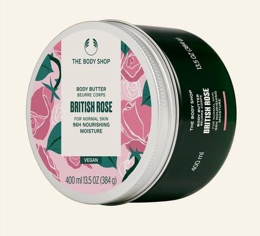 The Body Shop The Body Shop British Rose Body Butter Jumbo Size 13.5 Fl Oz, White