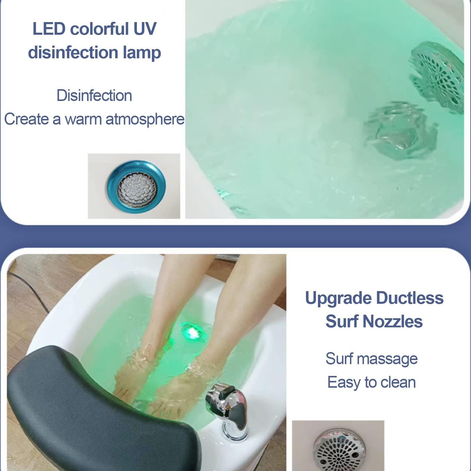 WYOERN WYOERN Pedicure Spa Bathtub Pedicure Kit Foot Soak Set Foot Soak Tub Pedicure Foot Spa Salon Bath Pedicure Chair Used in Beauty Salons and Nail Salons (Size : Single Bath)