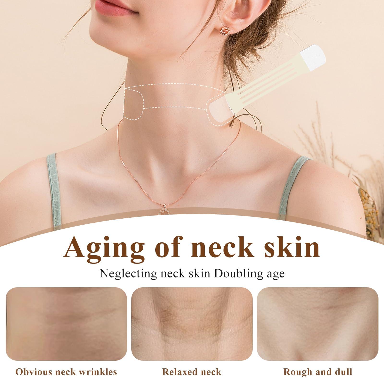 Friendship Friendship 48 Pack Neck Lifting Tapes Invisible Neck Lifting Bands Patches Stickers Neck Tightening Tape for Women Skin Care(8pcs elastic neck bands, 40pcs replacement tapes)