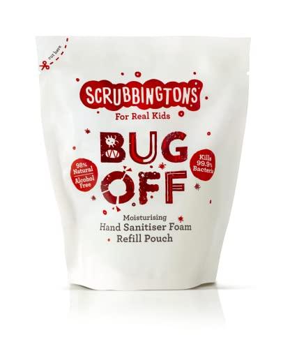 Scrubbington's Scrubbington's Scrub Up Children's Foaming Hand & Face Wash Refill Pouch with 98% Natural Ingredients & Aloe Vera for Sensitive Skin, 3 x 200ml