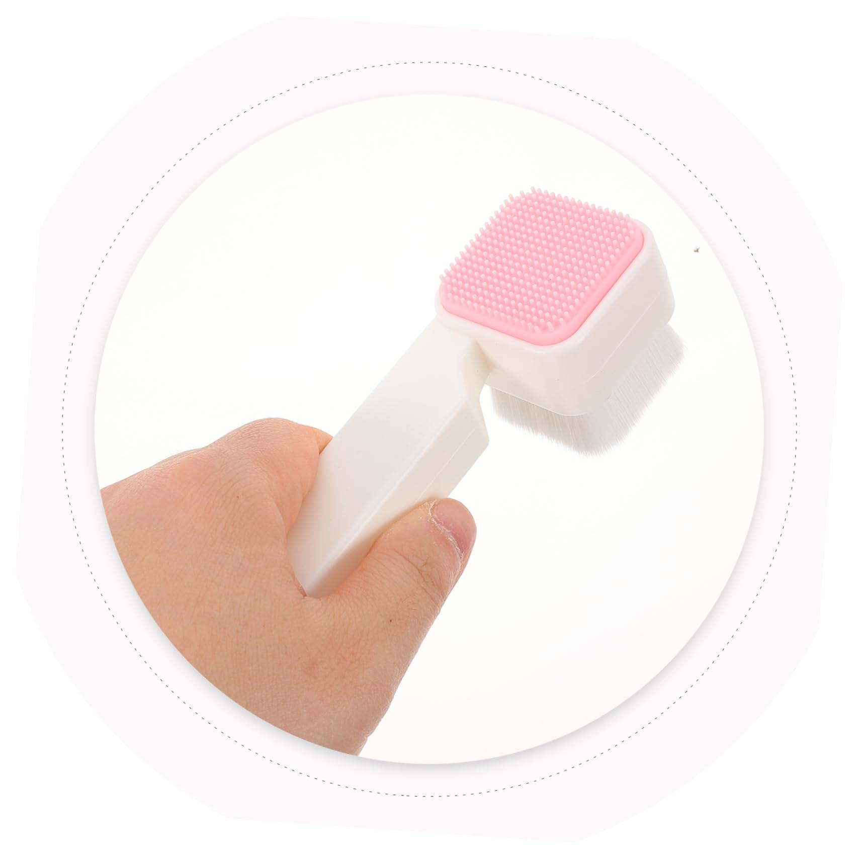 Hemoton Hemoton Square Facial Cleansing Brush Face Brush Face for Cleansing and Exfoliating Cleansing Facial Brush Face Wash Scrubber Manual Facial Brush Deep Cleaning Brush White