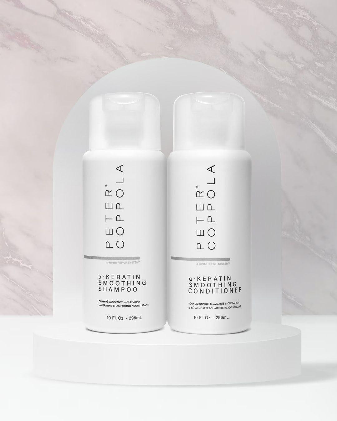 PETER COPPOLA PETER COPPOLA A-Keratin Smoothing Conditioner - Detangles, Nourishes, Eliminates Frizz, Smooths And Restores Shine - Infused With Argan Oil, Jojoba, Coconut Oil And Grape Seed Oil (10 oz)