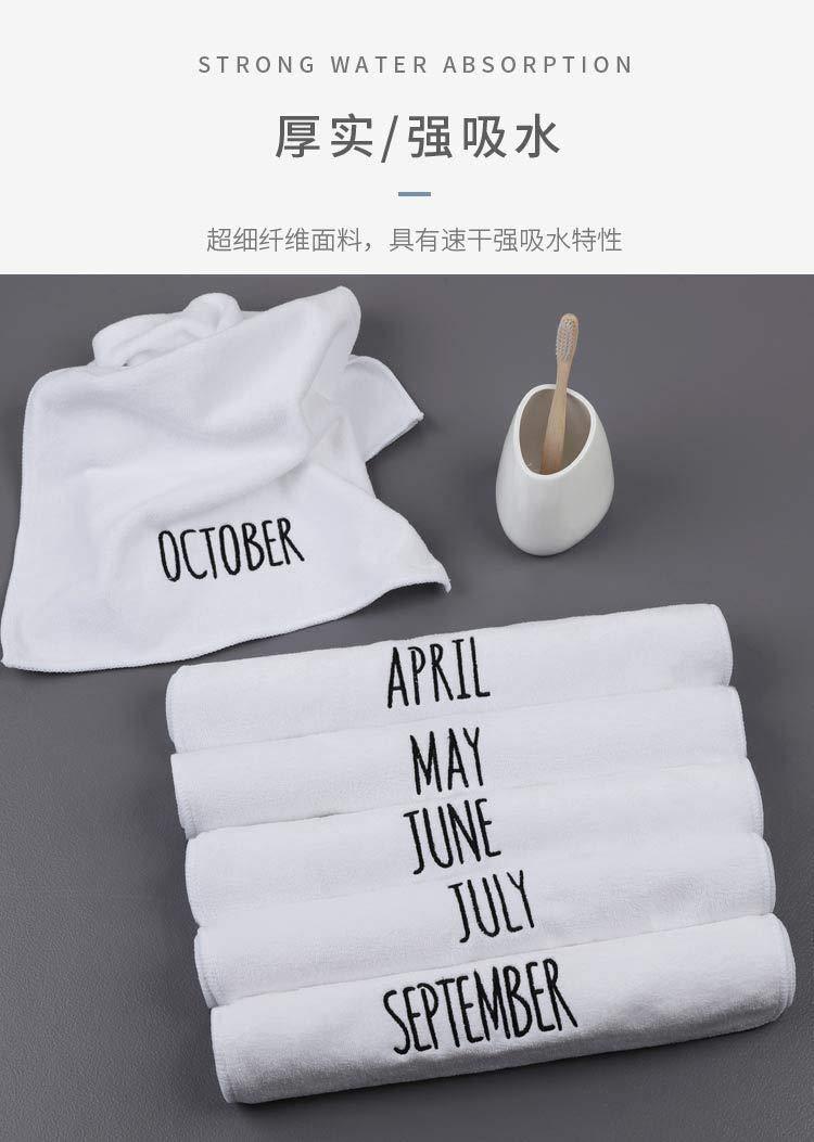 Yiheng Factory wholesale microfiber month Towel new style creative household daily necessities custom gift logo (JANUARY????)
