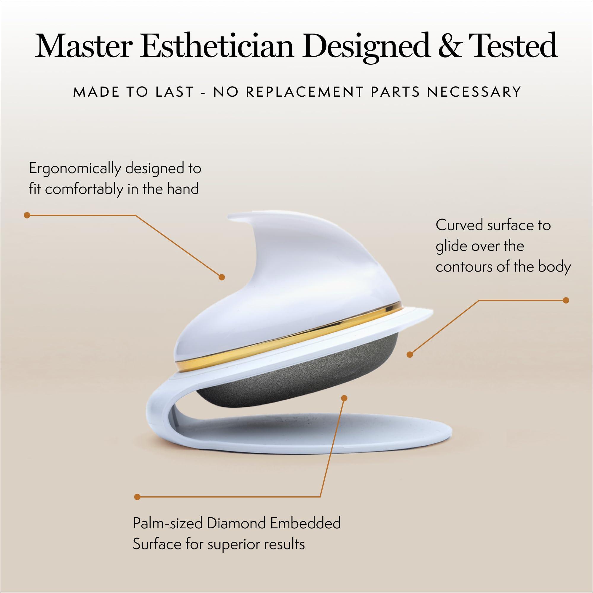 Luxene Beauty Luxene Beauty Firmaglow Body Microdermabrasion Device - Home Skin Care Tool for Anti-Aging, Skin Tightening, and Exfoliation - Diamond Surface - Spa Quality - All Skin Types