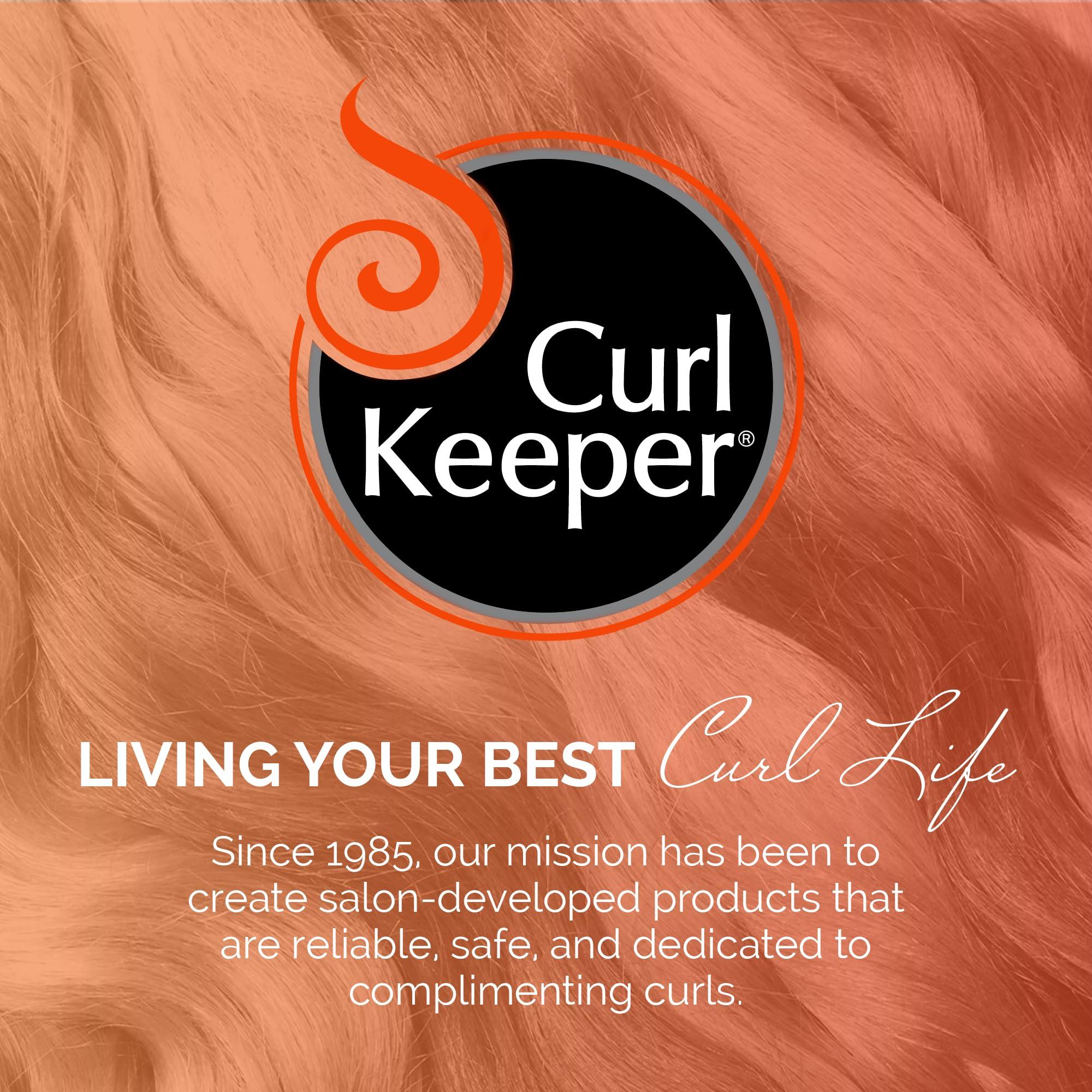 Curl Keeper Curl Keeper Heat Protection Cream for All Curl Types - Travel-Size Thermal Styling Protectant for Curly Hair, Flat Iron & Blow Dry (8 Fl Oz)