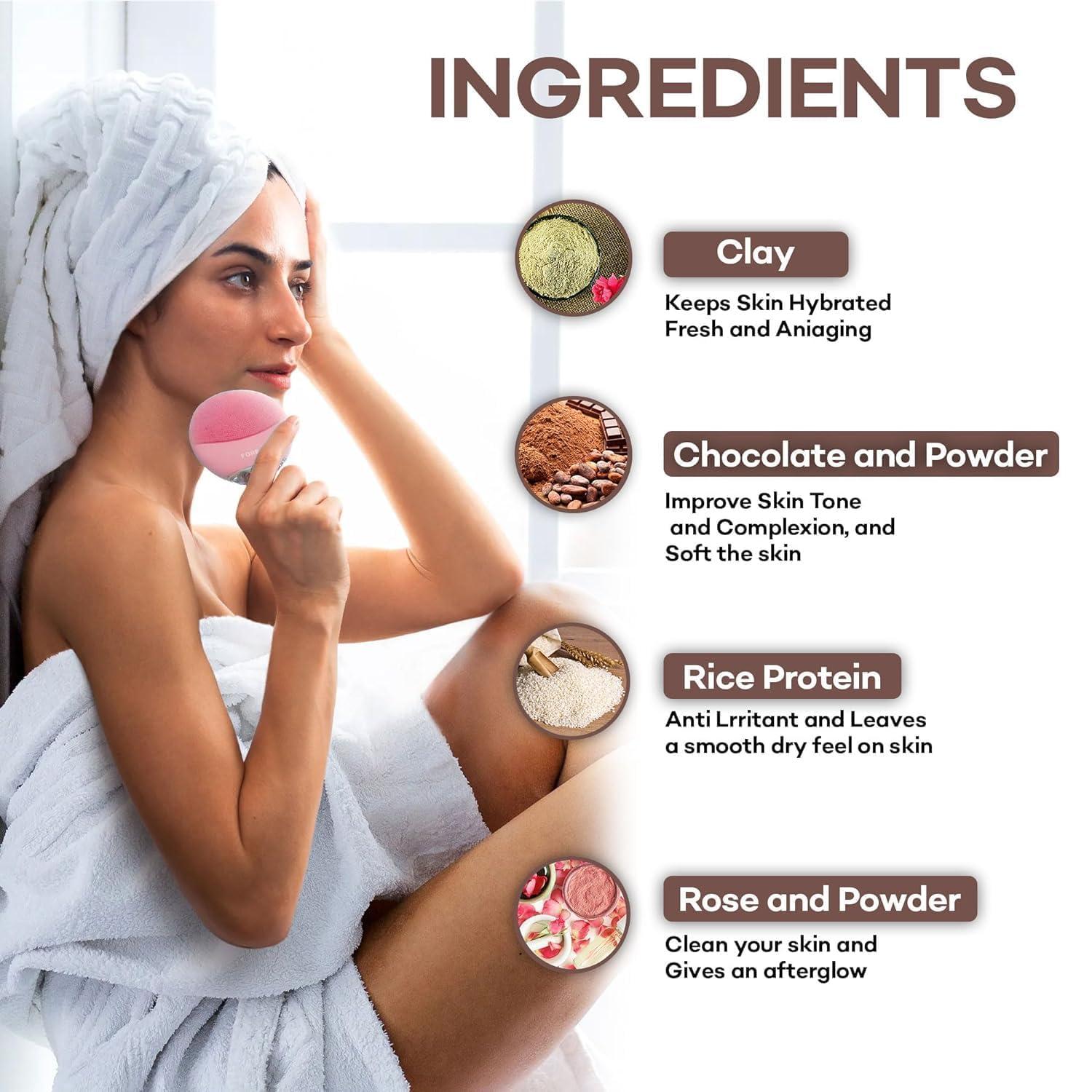 Generic Generic Chocolate Wax Powder Herbal Wax Powder For Hair Removal - Painless & Quick Solution For Hair Removal, Chocolate Wax Powder For Men & Women