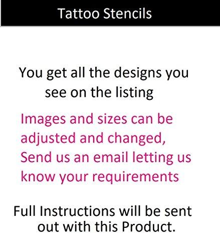 KazCreations Breast Cancer Collection (Ribbon Tattoo Stencils)