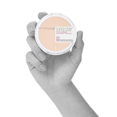Maybelline New York Maybelline Super Stay Full Coverage Powder Foundation Makeup, Up to 16 Hour Wear, Soft, Creamy Matte Foundation, Buff Beige, 1 Count