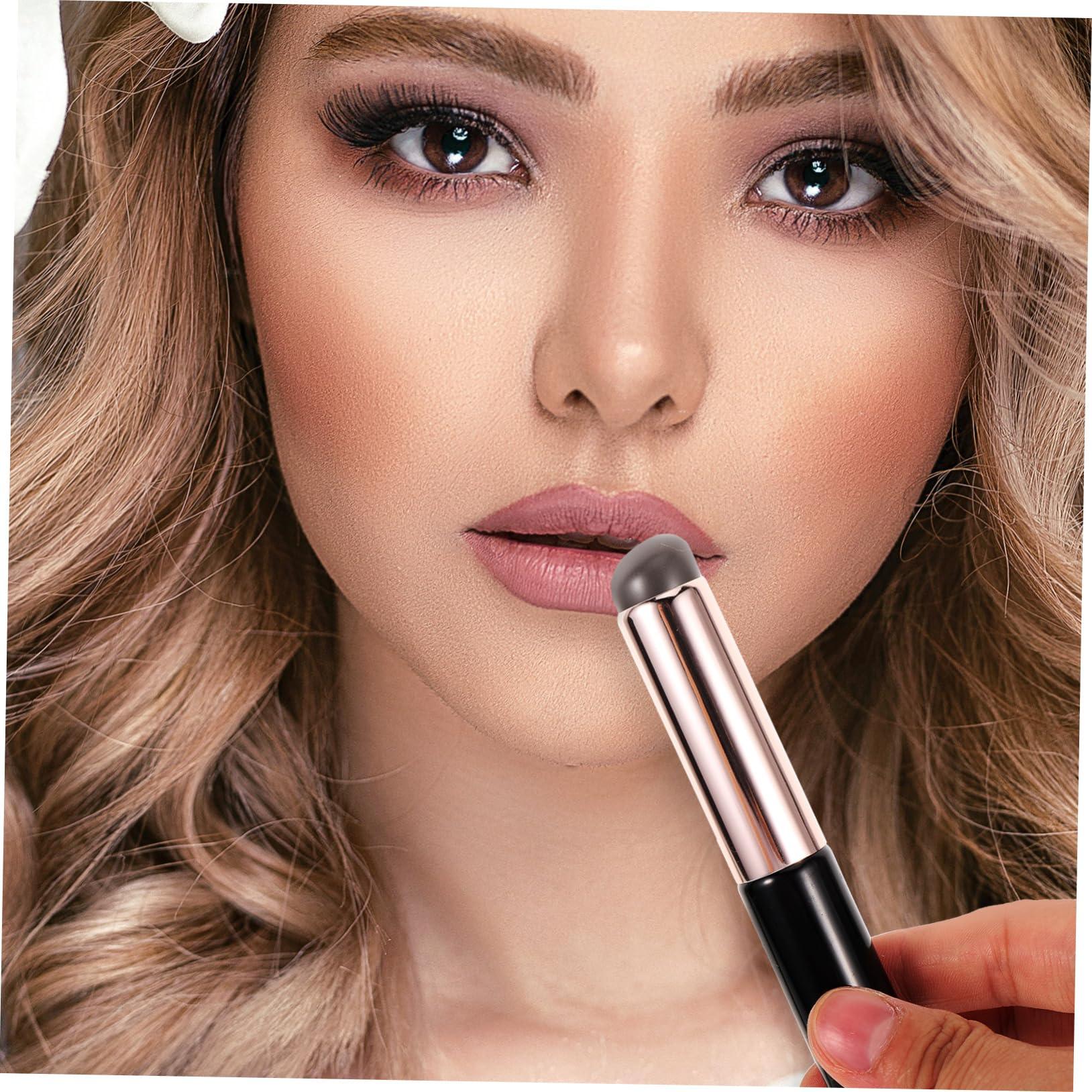 Angoily Angoily Silicone Lip Makeup Brush Applicator for Lipstick Lip Gloss Reusable Lip Brush Set of 3