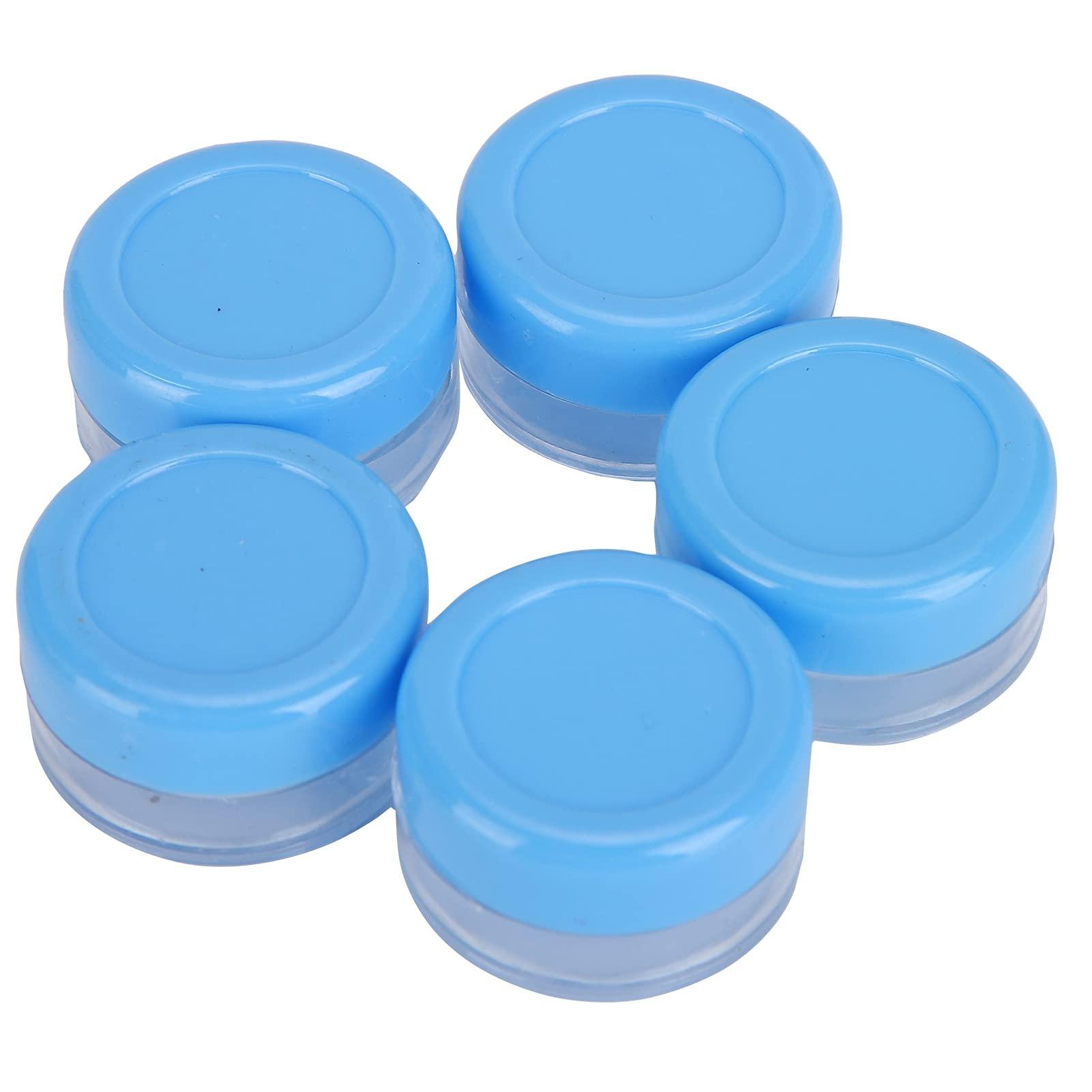 VINGVO Small Plastic Containers, Sample Containers 25pcs Plastic Empty Cream Container, Compact Round Small Cosmetic Jar, Portable Powder Bottle Lotion Container with Good Heat