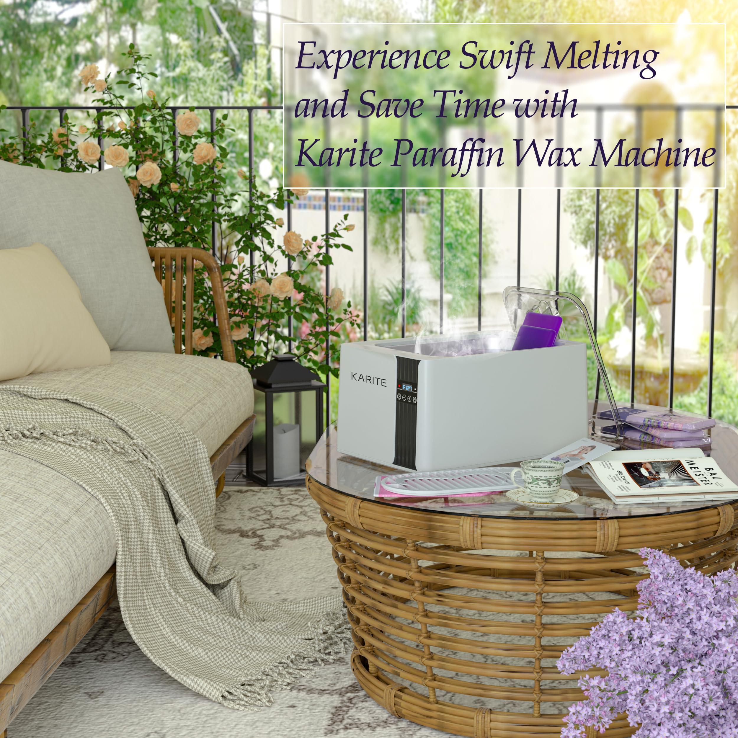 Karite KARITE Paraffin Wax Machine for Hands and Feet, 9000ml Paraffin Wax Bath with Auto-Timer, Smart Mode, Precision Temperature Control, Paraffin Wax Warmer Kit with 26PCs Refills
