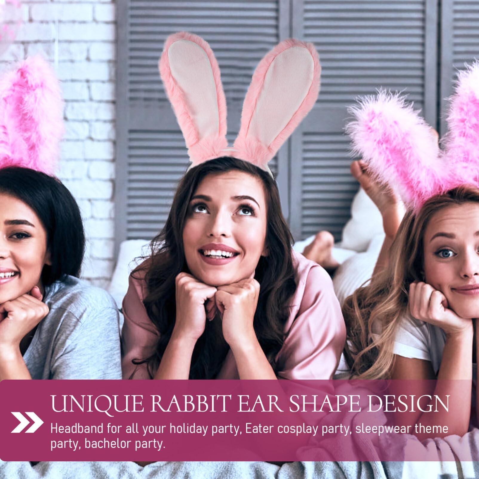 SAFIGLE SAFIGLE Rabbit Hair Clip Rabbit Ear Clips Bunny Ears Headband Plush Rabbit Ears Hair Clasp Bunny Ear Headwear Hair Easter Headbands for Women