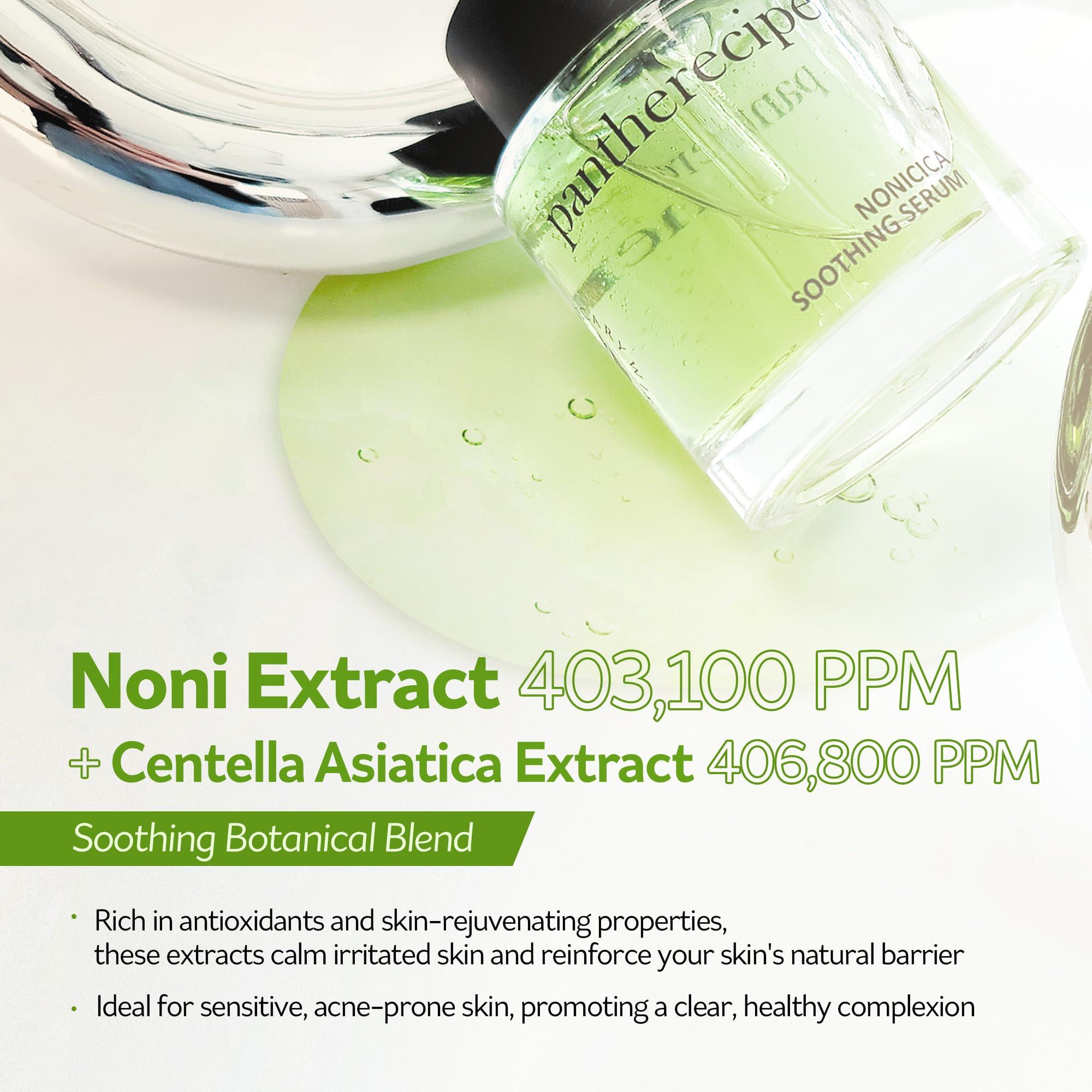 PESTLO PESTLE + ROAD PESTLO Pantherecipe Nonicica Soothing Serum 1.01 fl oz 30ml - Korean Skincare for All Skin Type, Soothing, Nourishing, Pore Tightening, Sebum Control