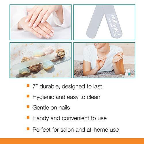 Nail Tek Nail Tek Crystal Files, XL Crystal File 7", Manicure And Pedicure Perfect Companion, Keep Nails Trim And Smooth, No Jagged Edges (No Companion Case)