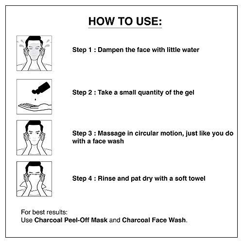 The Man Company The Man Company Charcoal Cleanser for Oily Skin, Gel Based Cleanser (Black Pepper & Bergamot), Blackhead Cleanser, Oily Skin Facial Cleanser, 3.3 oz