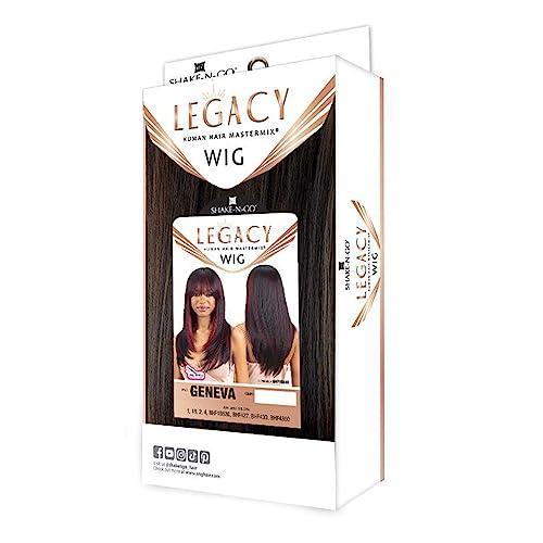 Shake-N-Go Milky Way Human Hair Blend Wig Legacy Geneva (1B)