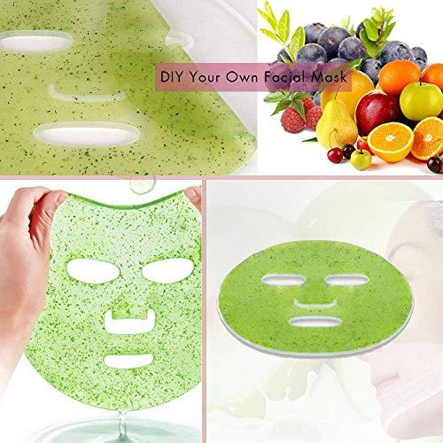 YUYTE YUYTE Facial Mask Maker Machine, Facial Treatment Face Mask Maker Machine DIY Automatical Fruit Vegetable Face Mask Making Machine with 32 Tablet Collagen Effervescent Tablets for SPA Skin Care