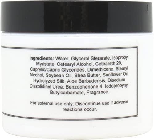 Eclectic Lady Eclectic Lady Plumeria Satin and Silk Cream, Body Cream, Body Lotion, 2 oz - Shea Butter, Aloe, Silk Amino Acids, Vitamin E, Phthalate-Free, Handcrafted in USA - Perfect For Women