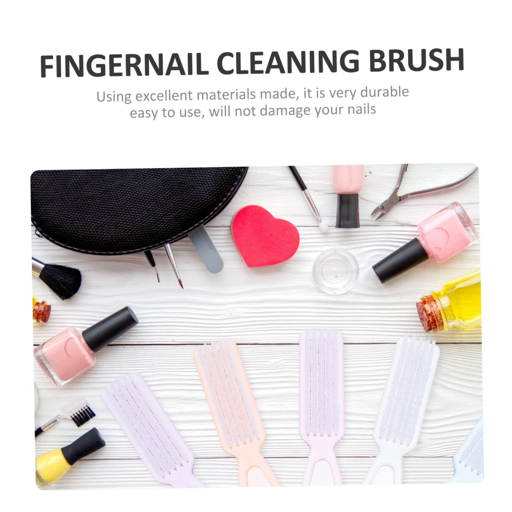 Mikinona Mikinona Home Pedicure Brush Set 15pcs Nail Brush Cleaner Handle Manicure Brush for Nail Art Salon Sturdy Easy to Carry