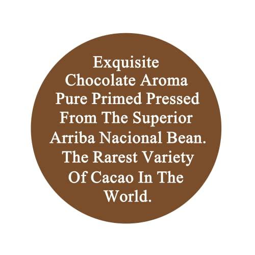 Plant Guru Raw Cocoa Butter 8 oz. 100% Pure Natural Unrefined FOOD GRADE Arriba Nacional Cacao Bean, Great For Chocolate Making, Soap, Lip Balm and Moisturizer For DIY Body Butters