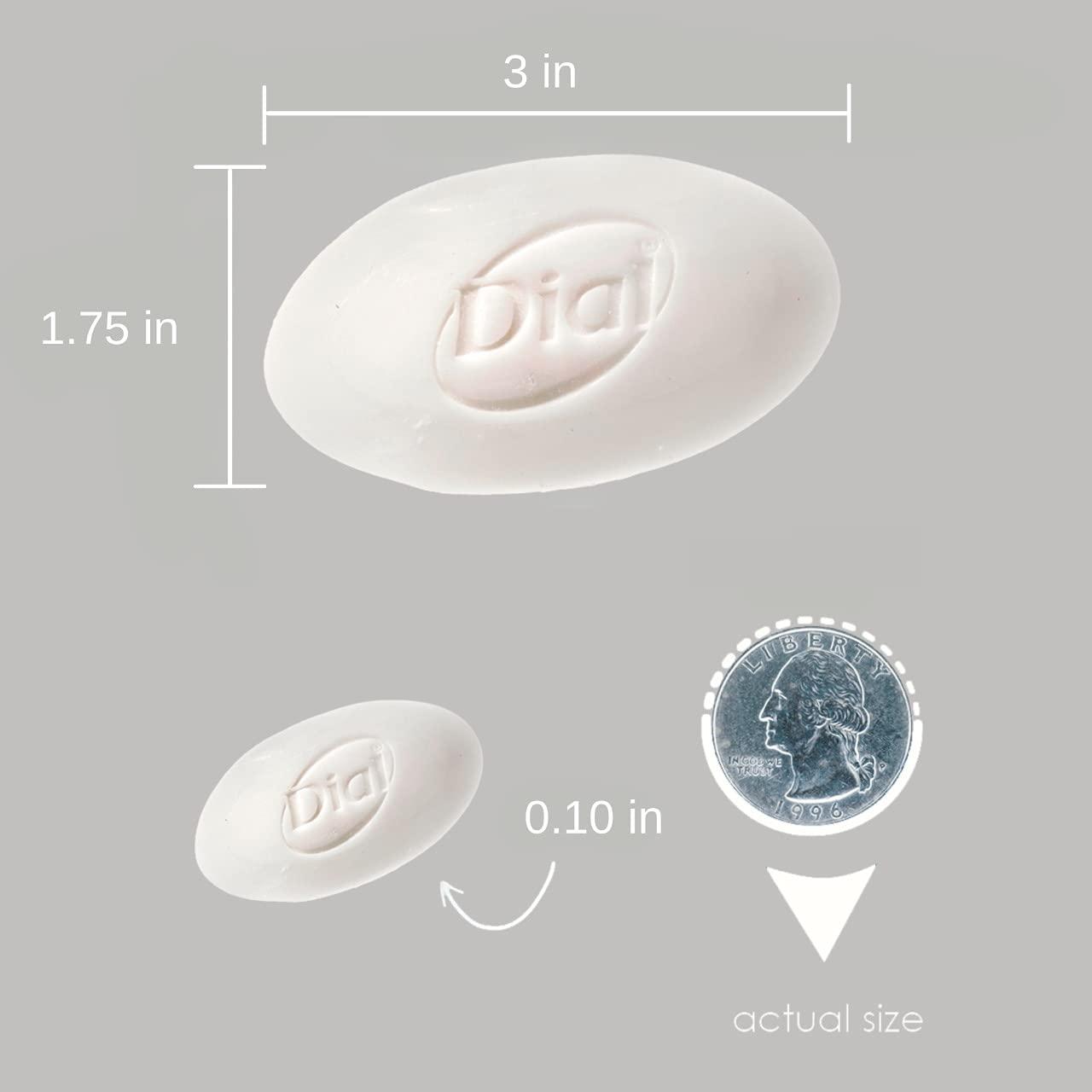 Dial Deodorant Dial Deodorant Hotel bar soap - Travel Size Body Moisturizing Bath Soaps Wrapped Sachets for Hotels, Rentals, Camping, Guest Room, Charity Pack Mild & Fresh Scent 50 White Bars Per Case # 1 1/2 Small