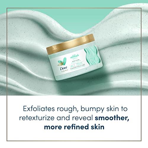 Dove Dove Body Love Body Polish Exfoliate Away 3 Count for Rough, Bumpy Skin Body Scrub with AHAs for Silky Smooth Skin 12 oz