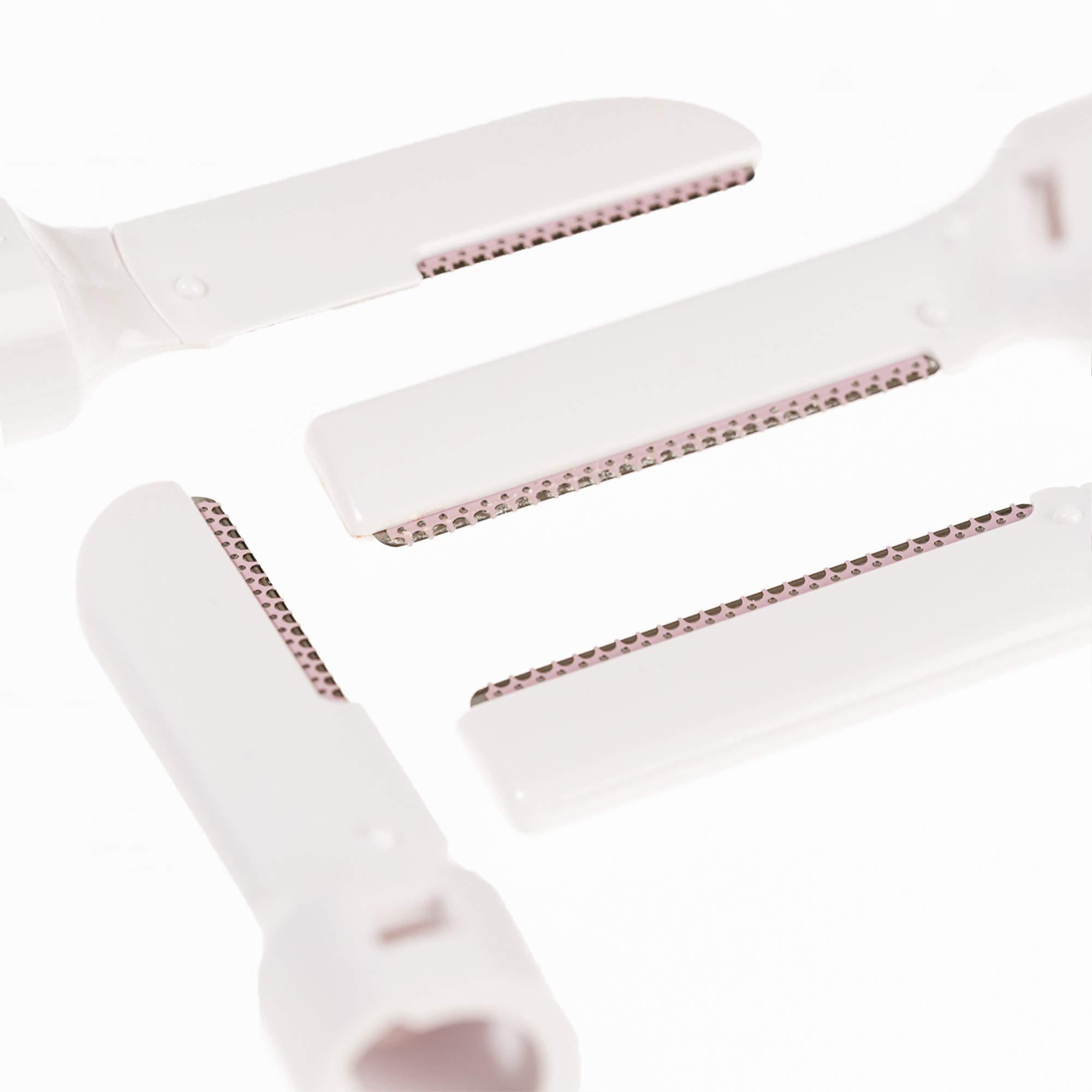 About Face About Face Sonic Beauty-Wand Refill Blades for Exfoliating, 4 Pack Includes 2 Facial Blades & 2 Brow Blades