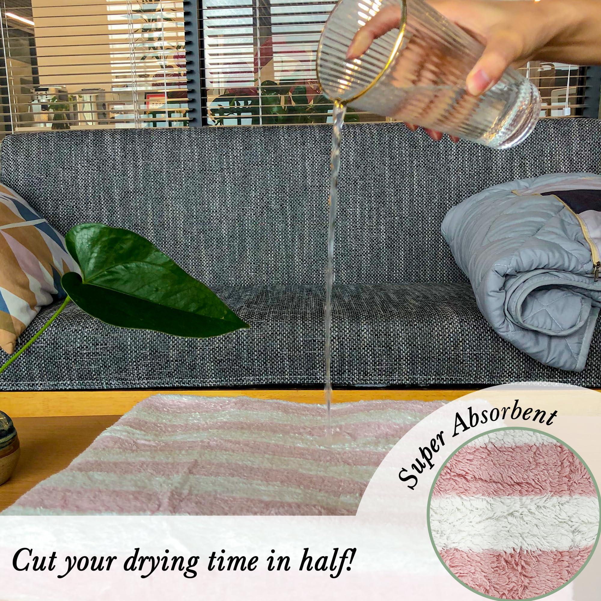 Chloven Chloven Large Microfiber Hair Towel Wrap for Women - 2 Pack Absorbent, Oversized Hair Wrap Towels for Quick Drying - Soft & Gentle Turban Towel for Women - Perfect for Curly, Straight, Thick Hair