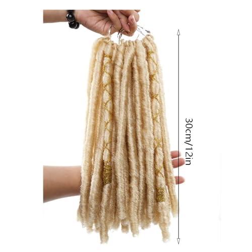 SAFWEL Hand Made Wig Skin Friendly Wig Natural Fashionable Soft Wig Pre Looped Crochet Hair Wig Easy to Wear Wig for Daily use (Color : Blonde)