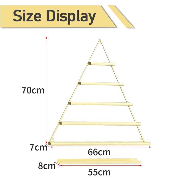 Bubinblau Bubinblau Black,10pcs, Nail Polish Display Rack Wall Mounted, Triangle Nail Polish Bottle Storage Holder, Floating Shelf Combination for Salon Retail Shop