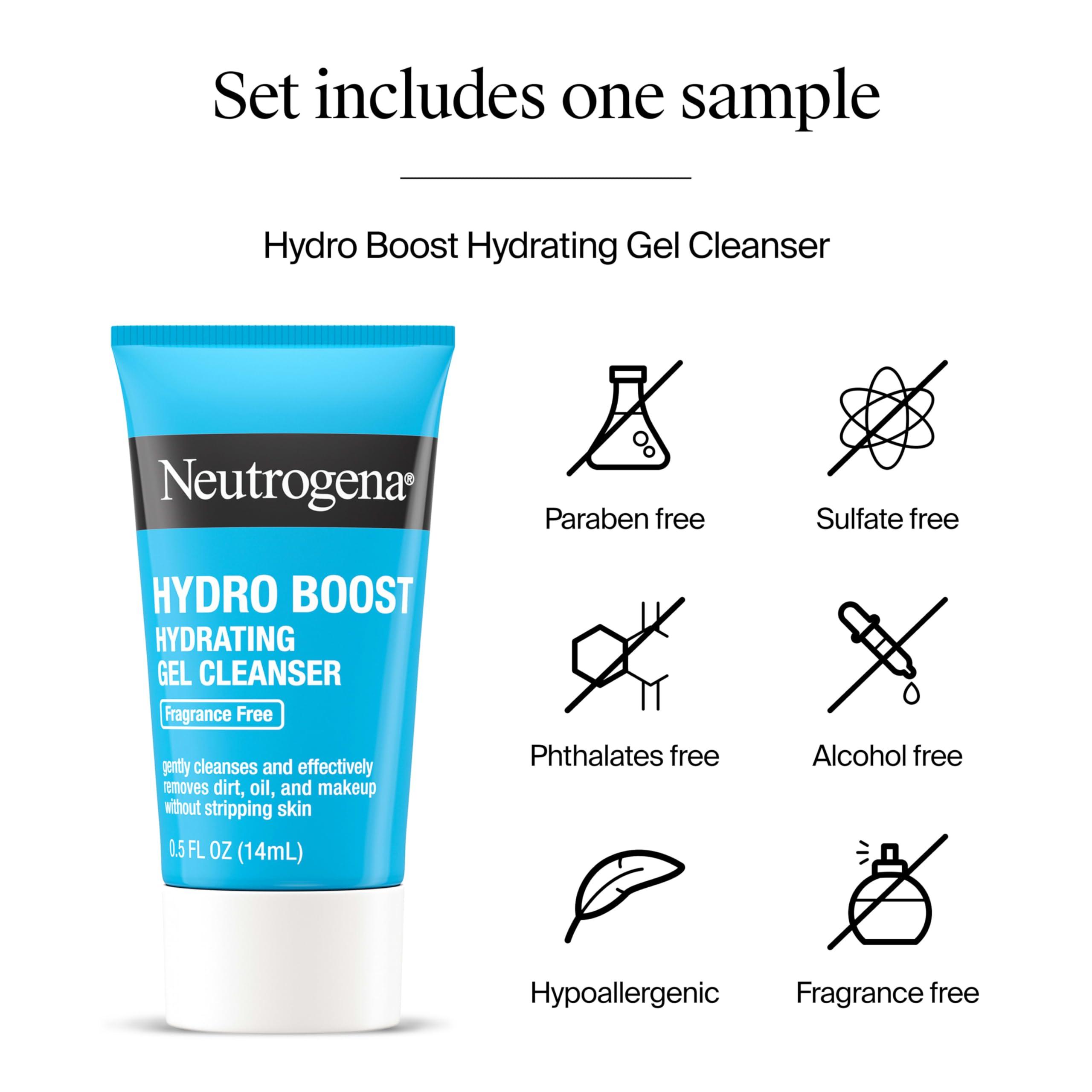 Neutrogena Neutrogena Collagen Bank Face Moisturizer with SPF 30 Sunscreen, Daily Anti-Aging Face & Neck Collagen Cream with Micro-Peptides and SPF, 2 fl. Oz & Trial Size Hydro Boost Facial Cleanser, 0.5oz