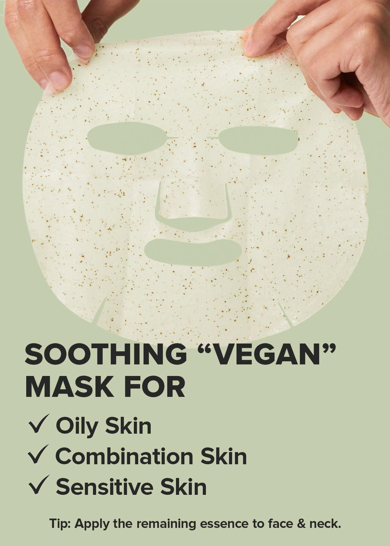 I DEW CARE I DEW CARE Sheet Mask Pack - Here's The Tea Tree | with Tea Tree Leaf Extract, Soothing, Balancing Korean Face Mask Set for Oily & Sensivitive Skin, Hydrating, Moisturizing (10 Count)