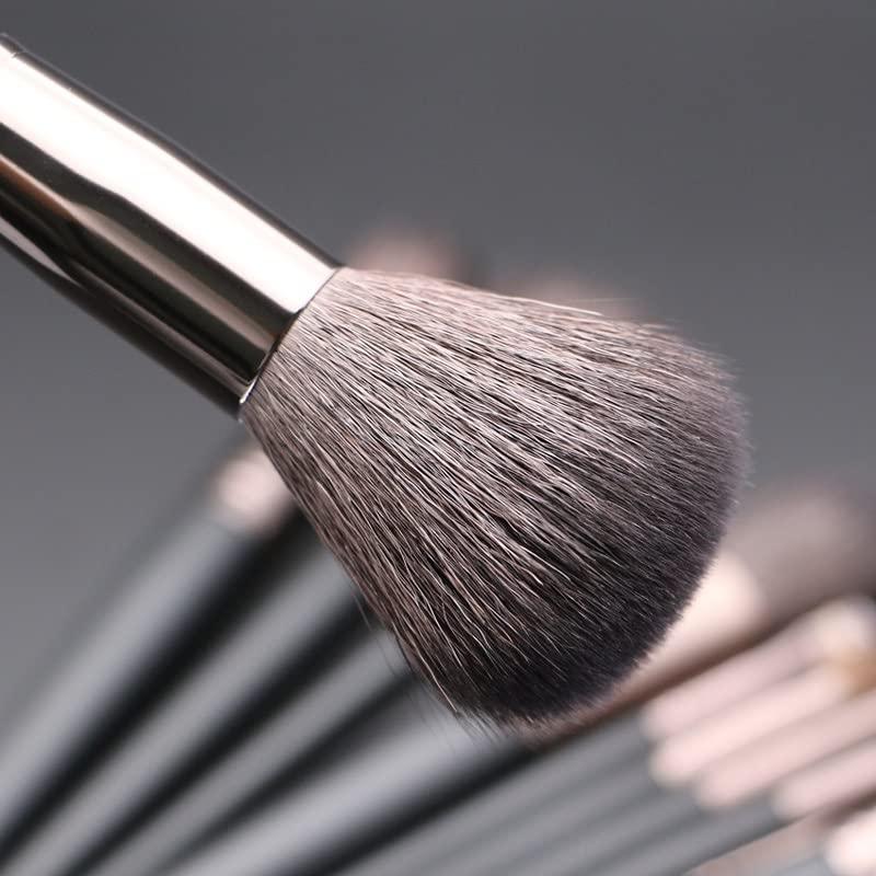 IBDRYKK Natural Hair Makeup Brushes 11Pcs Make Up Set Kit Tools Black Blending Foundation Contour Professional Makeup Brush Set