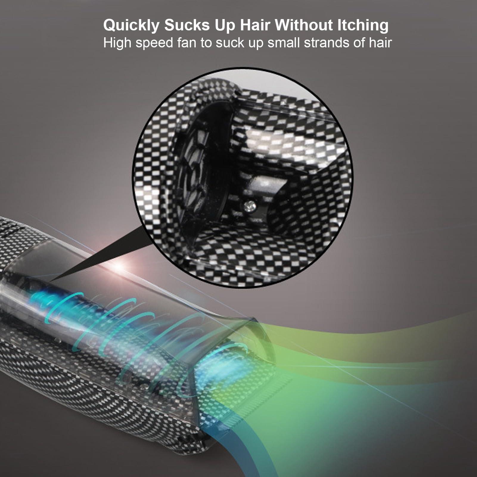 Diydeg Diydeg Electric Hair Clipper, USB Recharge Light Vacuum Hair Trimmer with Automatic Hair Suction, Electric Body Hair Trimmer with 4 Guide Combs, Cordless Haircut Toddler Haircut Kit