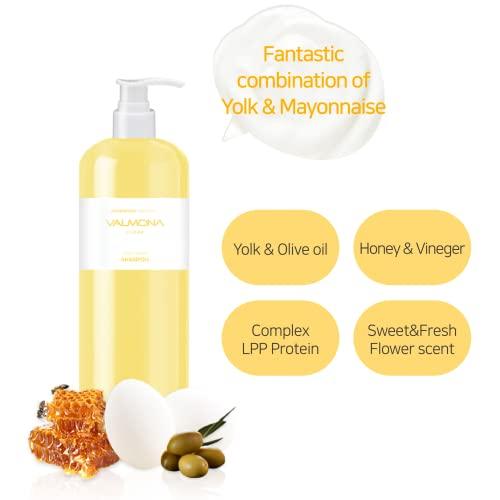 ADDERENITY Valmona Egg Deep Nutrition Conditioner 16.23 Fl oz Good For Dry And Damage Hair Contains honey olive oil