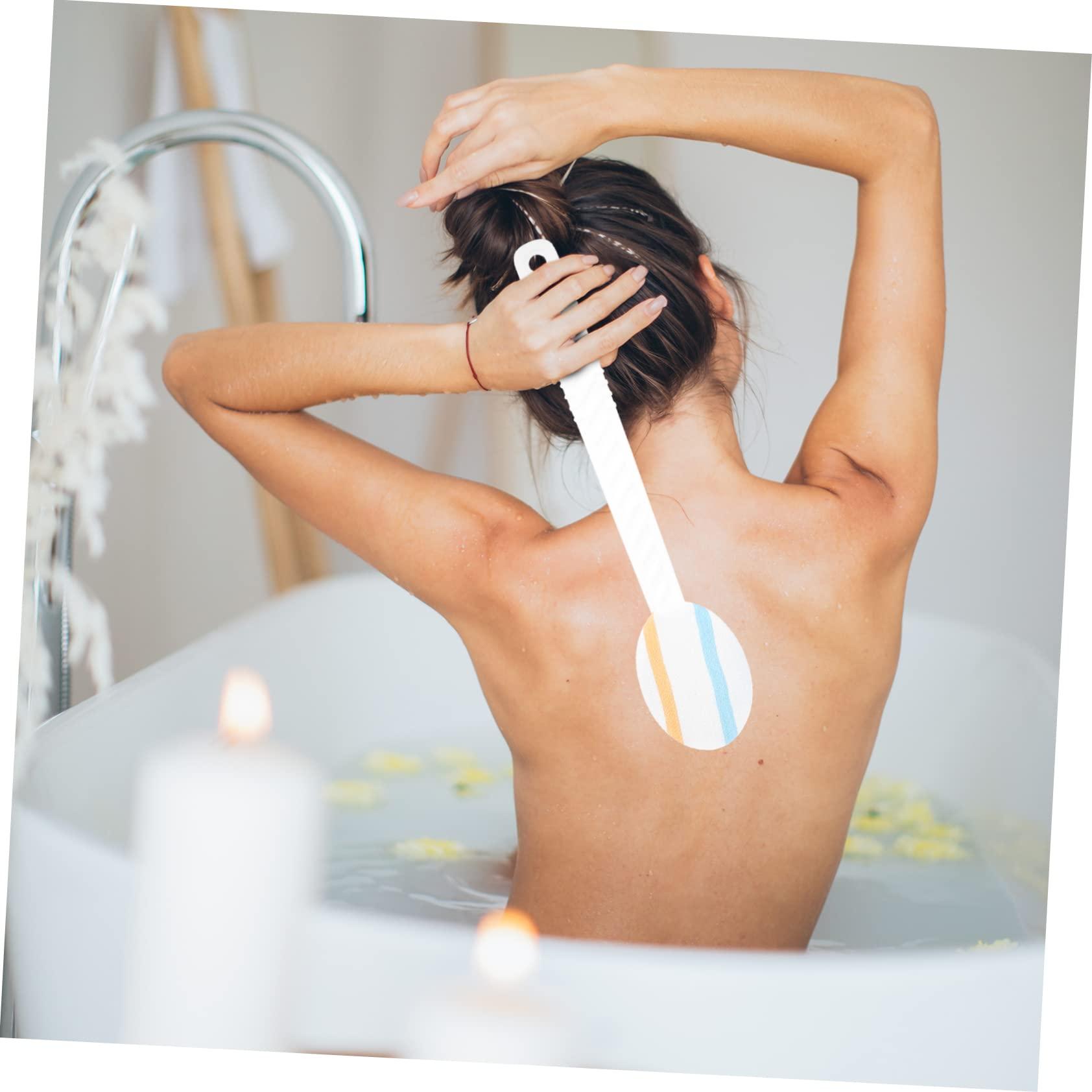 VINTORKY VINTORKY 1pc Bath Brush Bathtub Scrubber Bath Exfoliating Brush Back Massaging Brush Shower Exfoliating Brush Bath Scrubber Bathtub Cleaner Brush Body Brush Cleaning Brush Wet Dry Nylon Fur