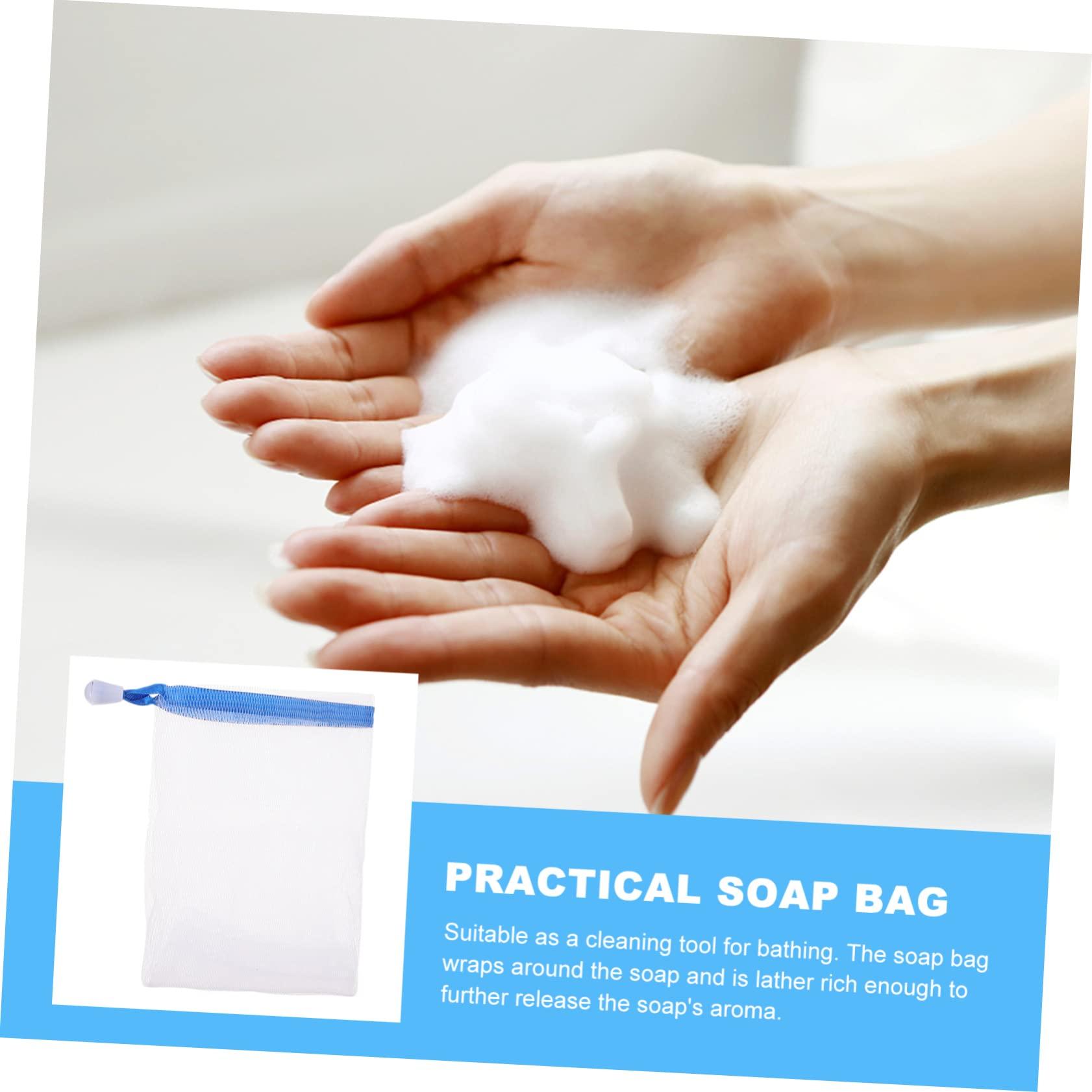 Healeved Healeved 20Pcs Handmade Soap Foaming Nets Colorful Shower & Bath Foaming Bags for Easy Soap Bubbles Random Colors Durable Mesh Soap Pouches for Cleansing