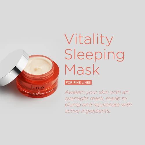 IOMA Ioma Paris - ENERGIZE Vitality Sleeping Mask - Moisturizing and Oxygenating Face Mask Treatment for Overnight Glow, (50g)