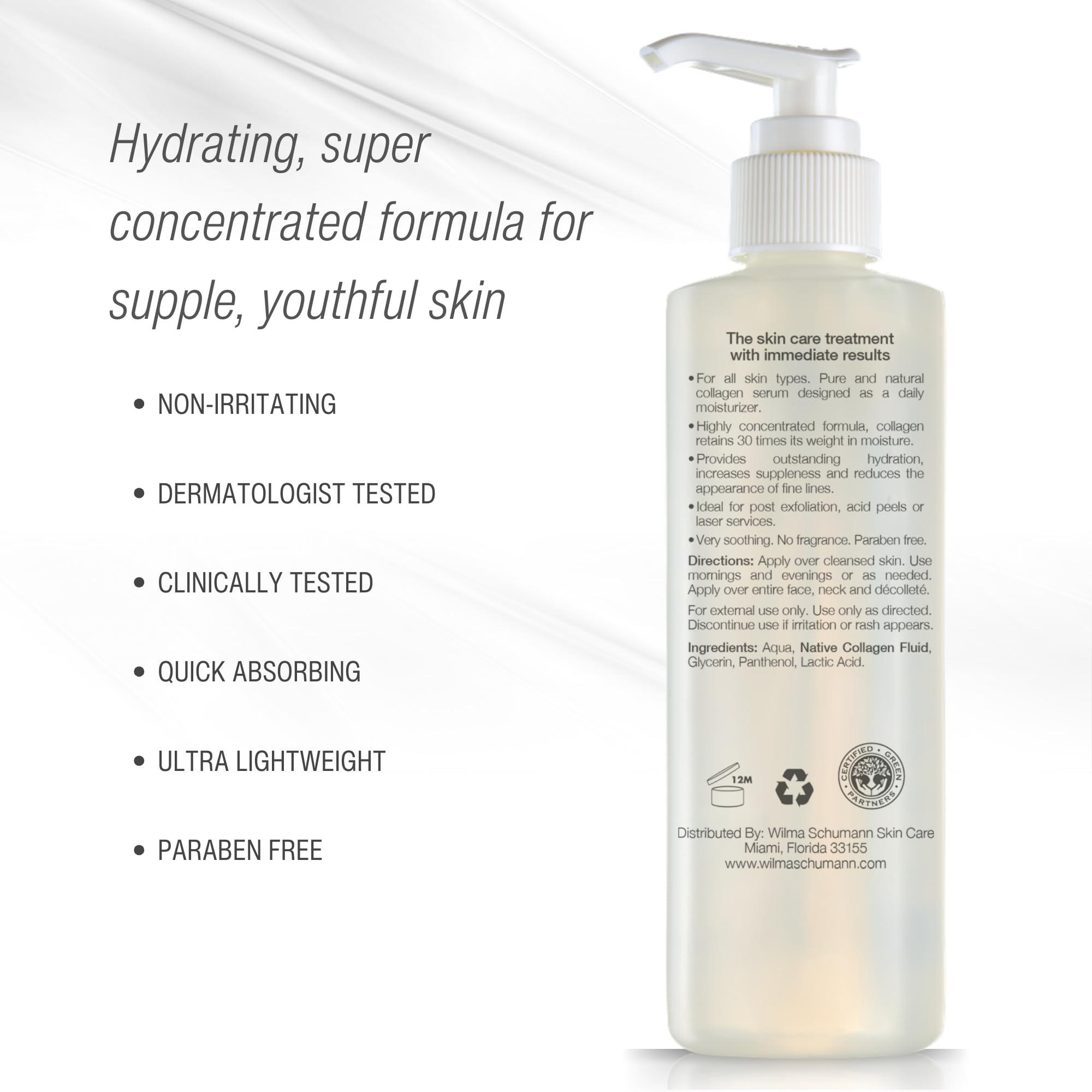 WILMA SCHUMANN WILMA SCHUMANN Collagen Hydrating Serum for Face, Natual Facial Serum, 8 oz