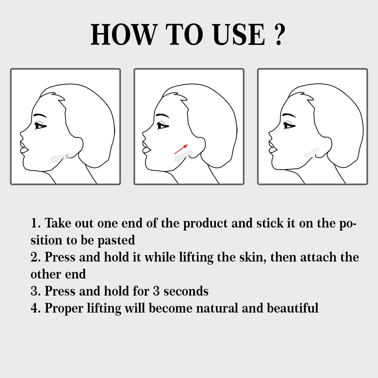 SHxxyljh Face Lift Tape Invisible,100 Strips Facial Tape Face Lift,Instant Face Lift,V Shape Face Lift Tapes,Face Tape Lifting Invisible,Face Lifting Tape Patches Stickers For Face Skin Hide Lines Wrinkles.