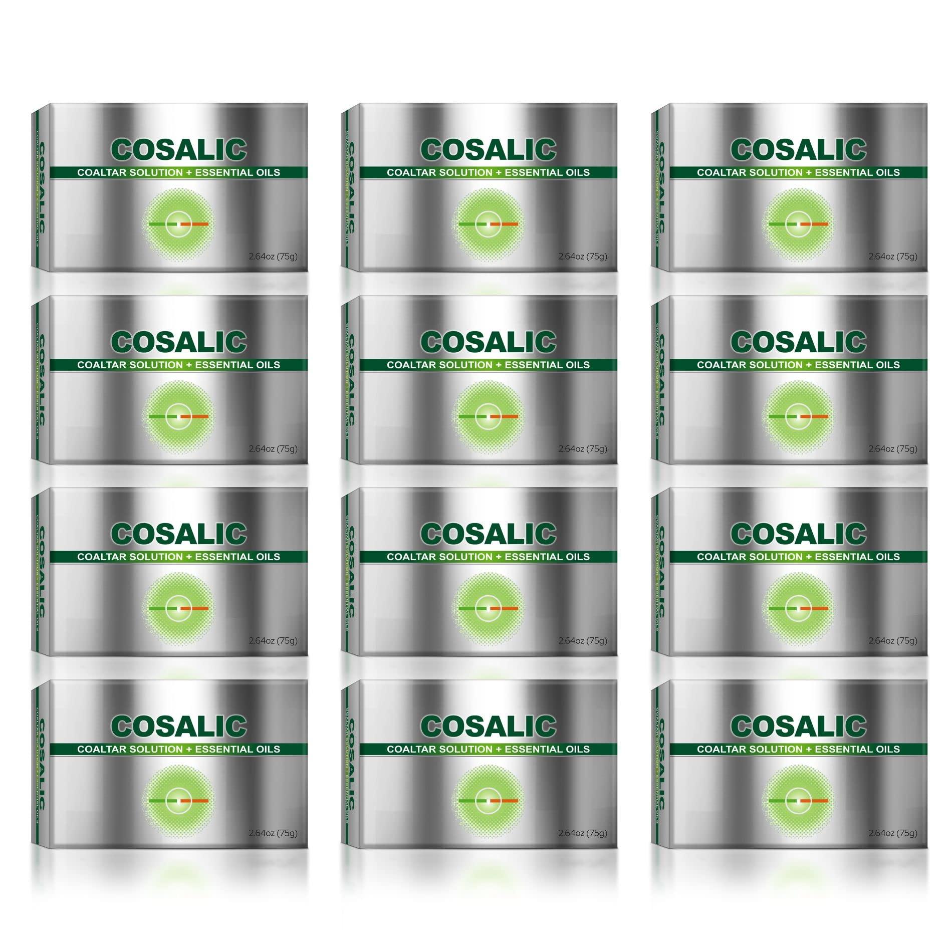 Salve COAL TAR SOAP 75GM, 2.64OZ | With Bergamot, Tea Tree, Jojoba, Chamomile and Aloe Vera Oil | Relieves Dry, Itchy skin Pack of 12