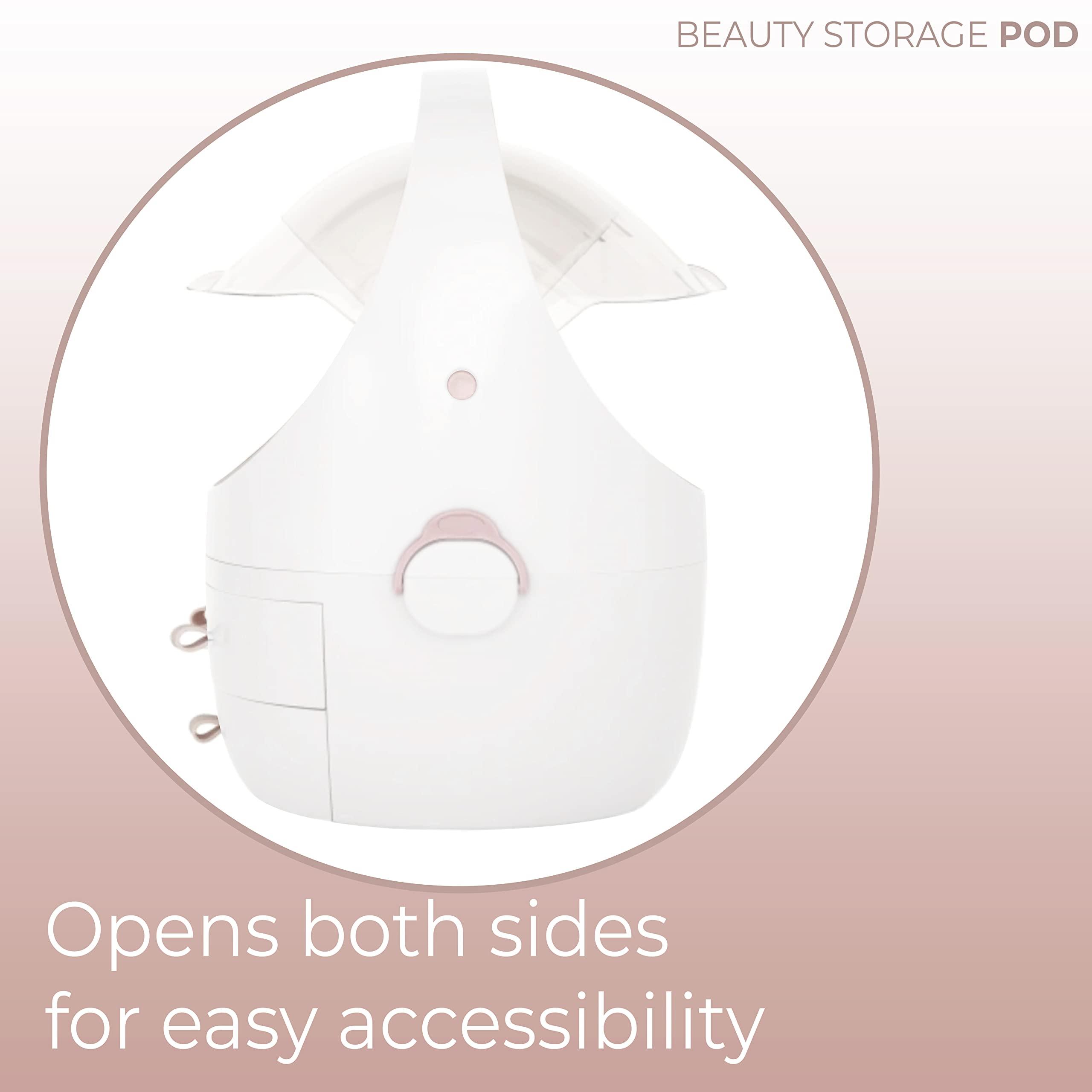 stylPro stylPro Stylideas Beauty Storage Pod - Makeup Organizer - Portable Makeup Case with 4 Sections, 3 Drawers, Transparent Display and Handle - 1 pc