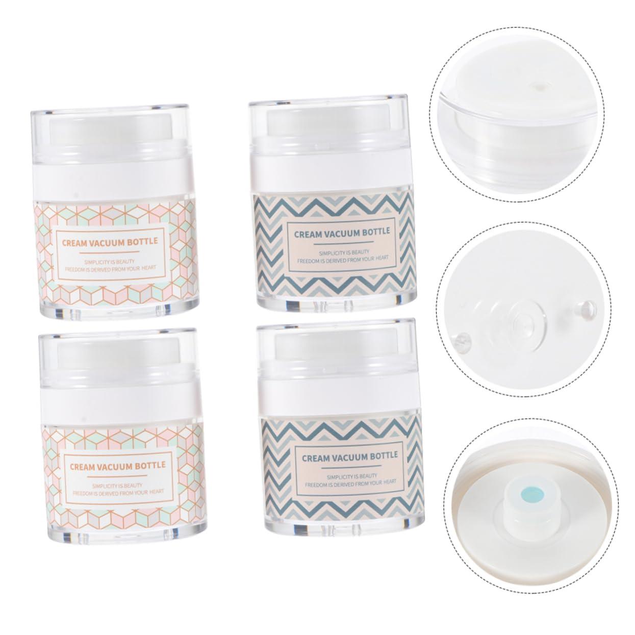 NOLITOY NOLITOY Facial Cream Storage Jars Multipurpose Makeup Package Bottles 4pcs Cream Sub Storage Bottles Spill Proof for Travel