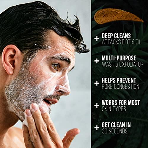 RUGGED & DAPPER RUGGED & DAPPER - Daily Power Scrub Facial Cleanser and Age Defense Face Moisturizer Bundle