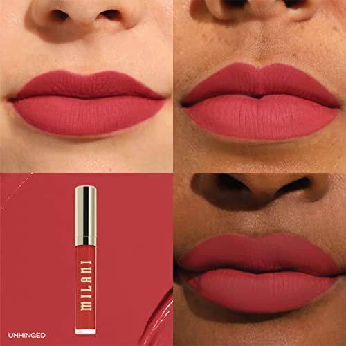 Milani Milani Stay Put Longwear Liquid Lipstick - Smudge-Proof, Kiss-Proof, and Fade-Resistant Formula for All-Day Wear - Unhinged