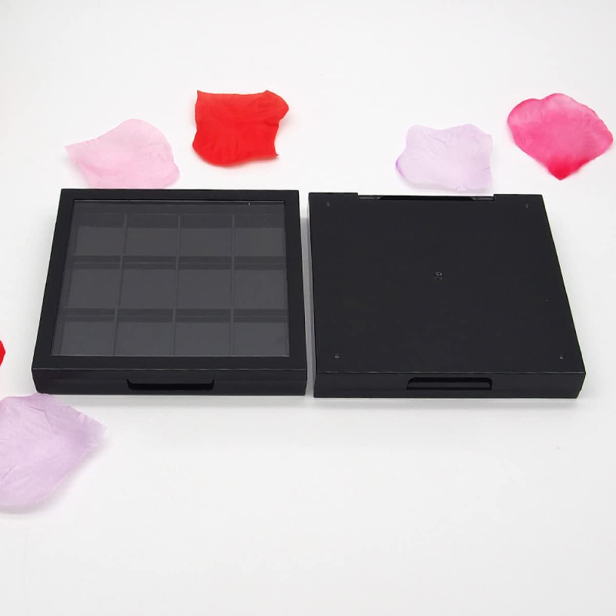 FRCOLOR FRCOLOR 12 Grid DIY Eye Shadow Dish Storage Box for Women Girls Beginners Empty Makeup Tte Palette