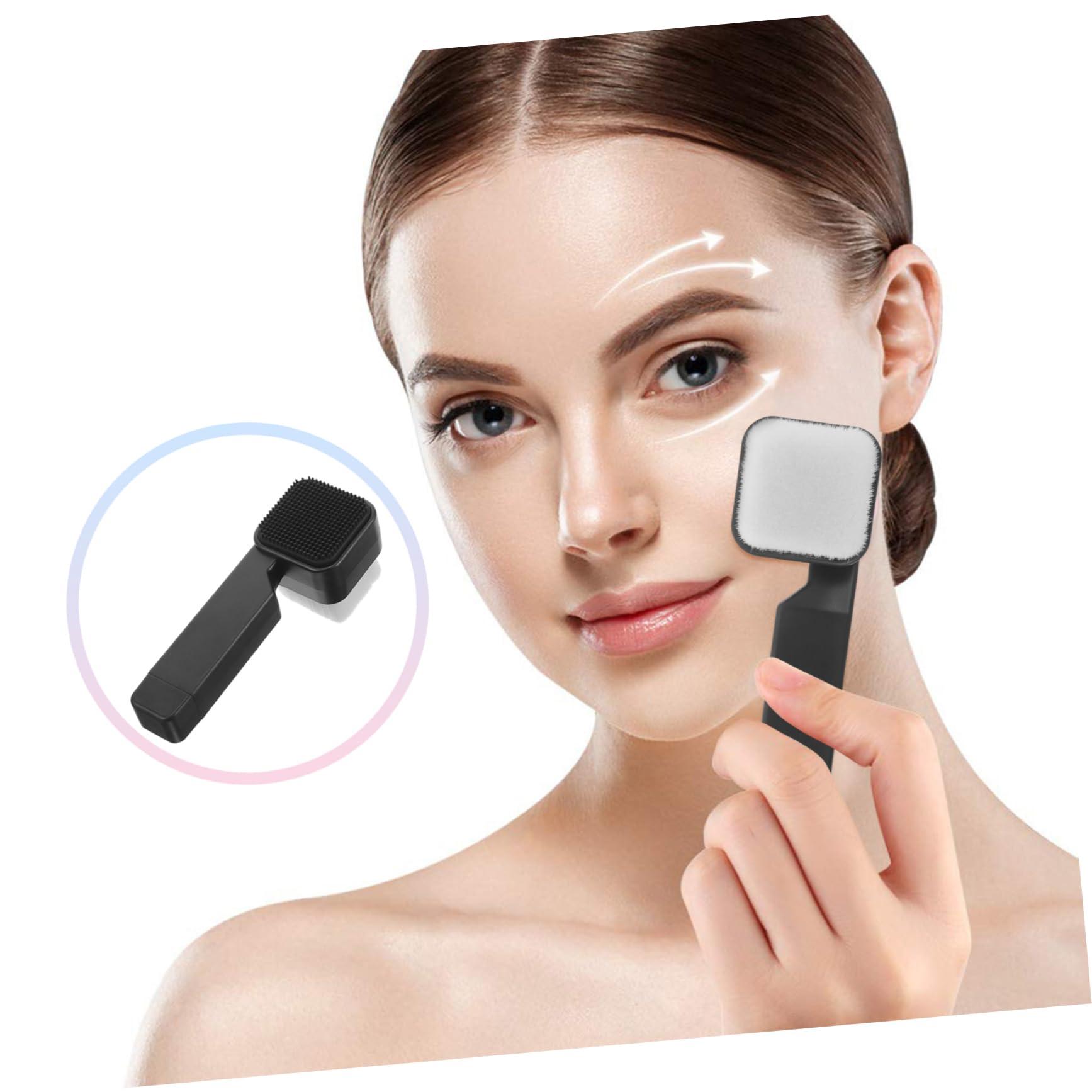 HAPINARY HAPINARY Handheld Facial Wash Brush Double Sided Silicone Scrubber for Men's Facial Care